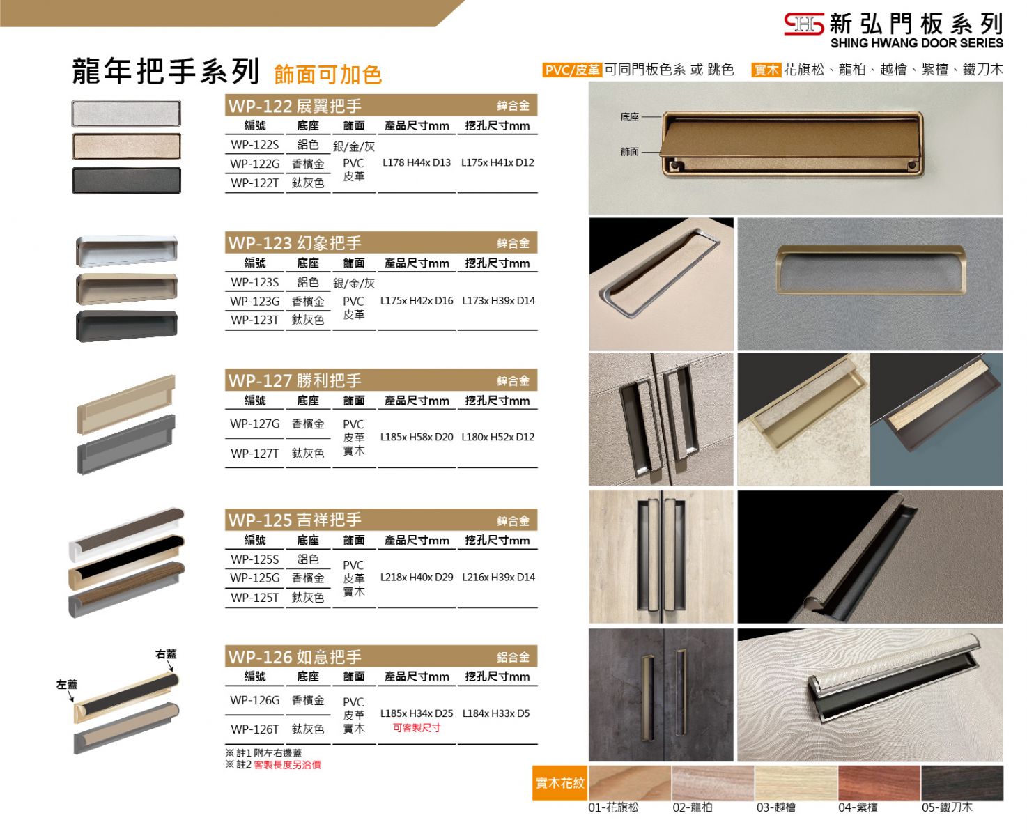 門板把手系列-新弘股份有限公司-門板專業生產-勝鈔環保科技股份有限公司-五金科技