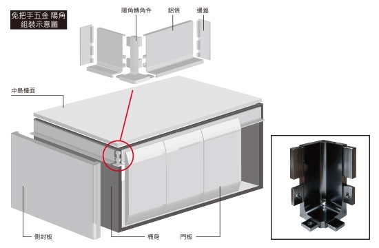 L6陰角轉角件