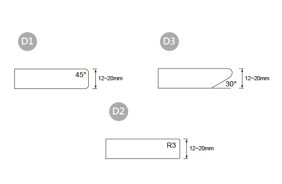 前緣造型-D 單層板邊型