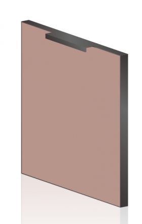 金屬鋁邊門板-極簡型把手